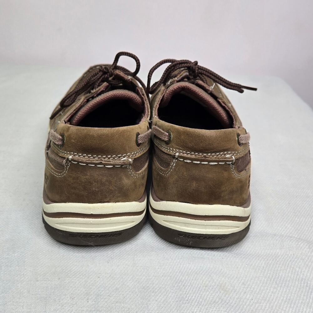 Skechers Relaxed Fit Memory Foam Men's Brown Casual Shoes USA Size 10 - Picture 6 of 11